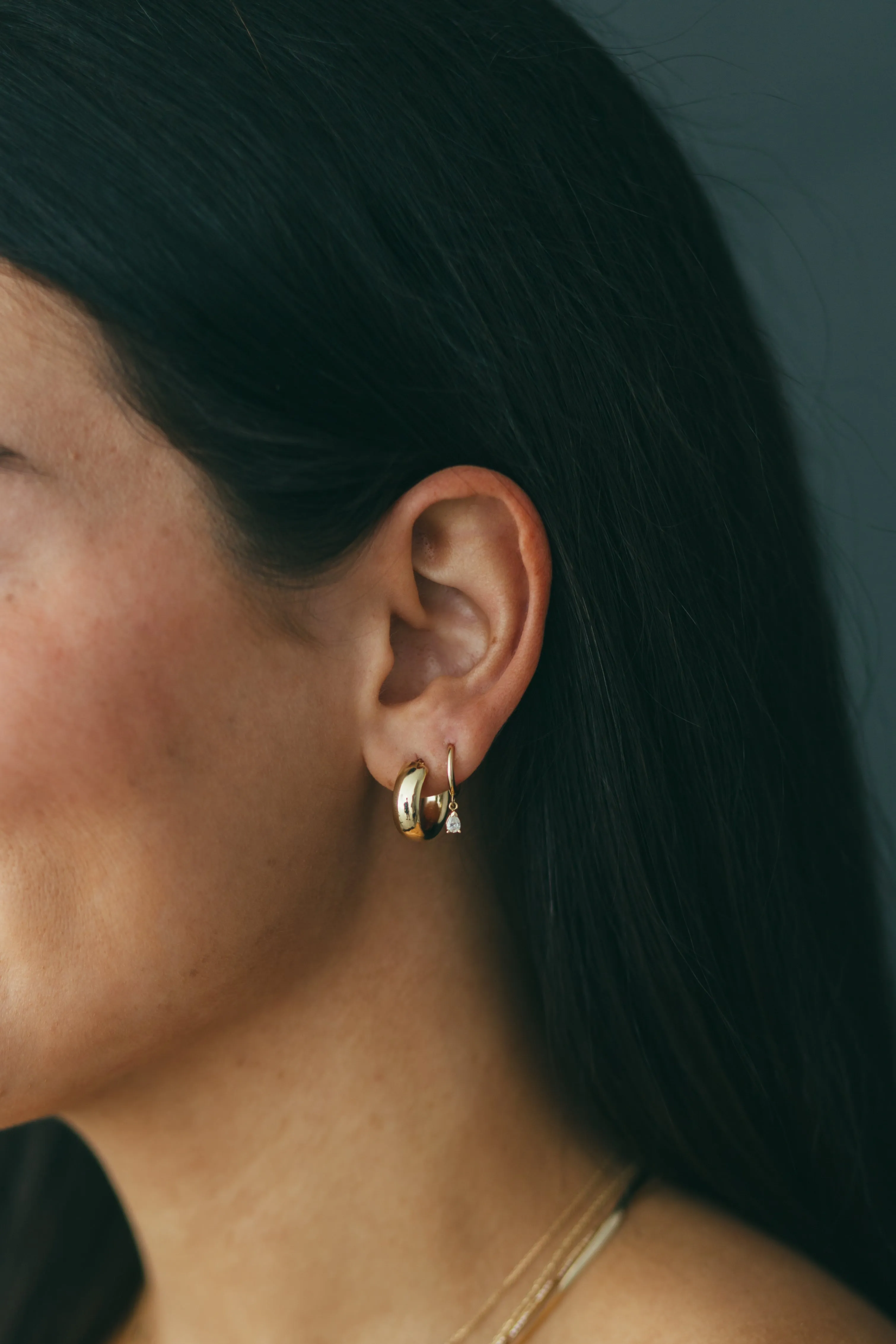 10K Gold Extra Thick Hoop Earrings