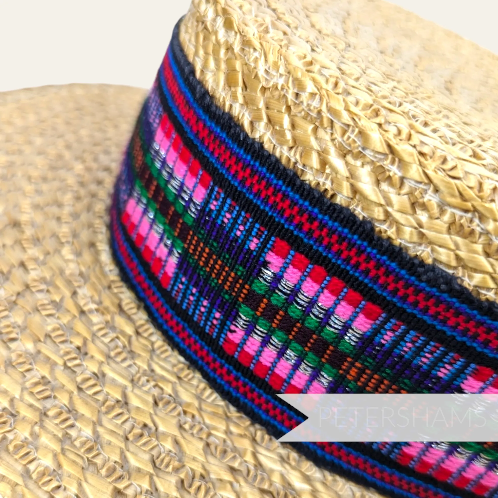 5cm Wide Woven Wool Millinery Hat Banding with Lurex - 2m