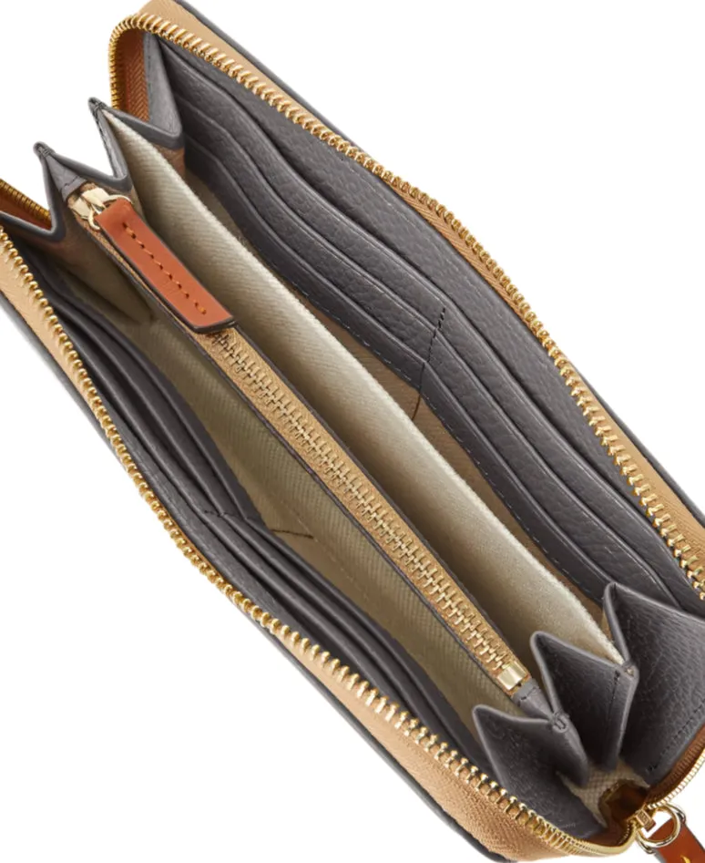 Dooney & Bourke Pebble Grain Large Zip Around Wallet