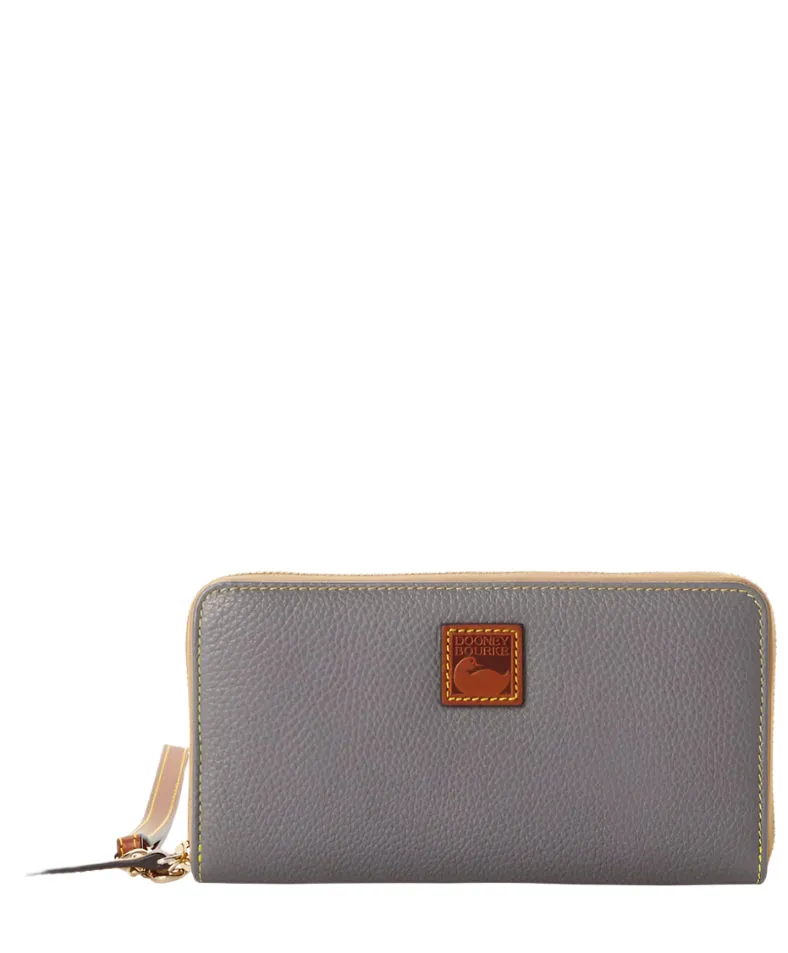 Dooney & Bourke Pebble Grain Large Zip Around Wallet