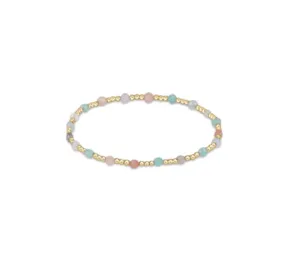 enewton Gemstone Gold Sincerity Pattern 3mm Bead Bracelet - Hot Mess