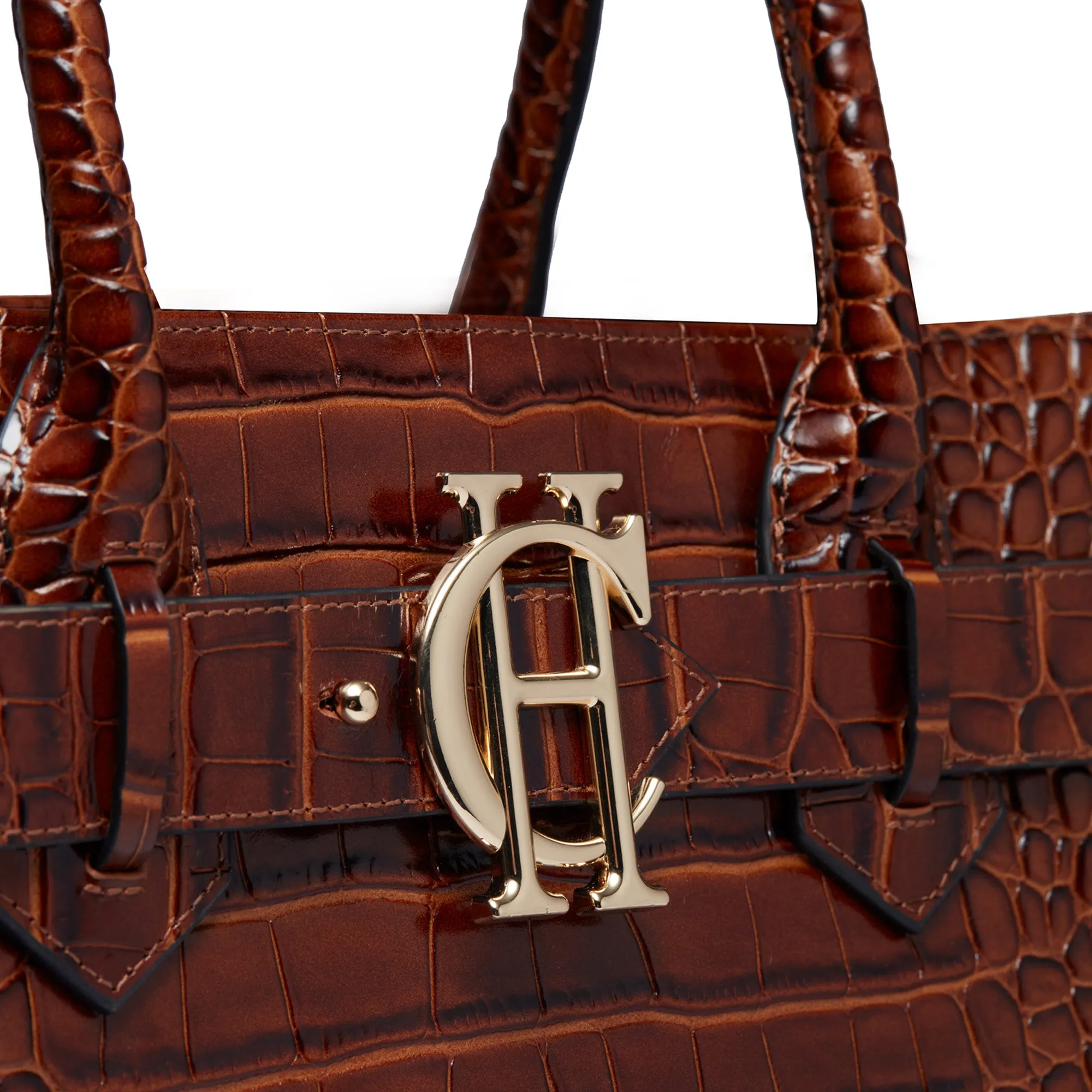 Holland Cooper Brompton Tote - Tan Croc