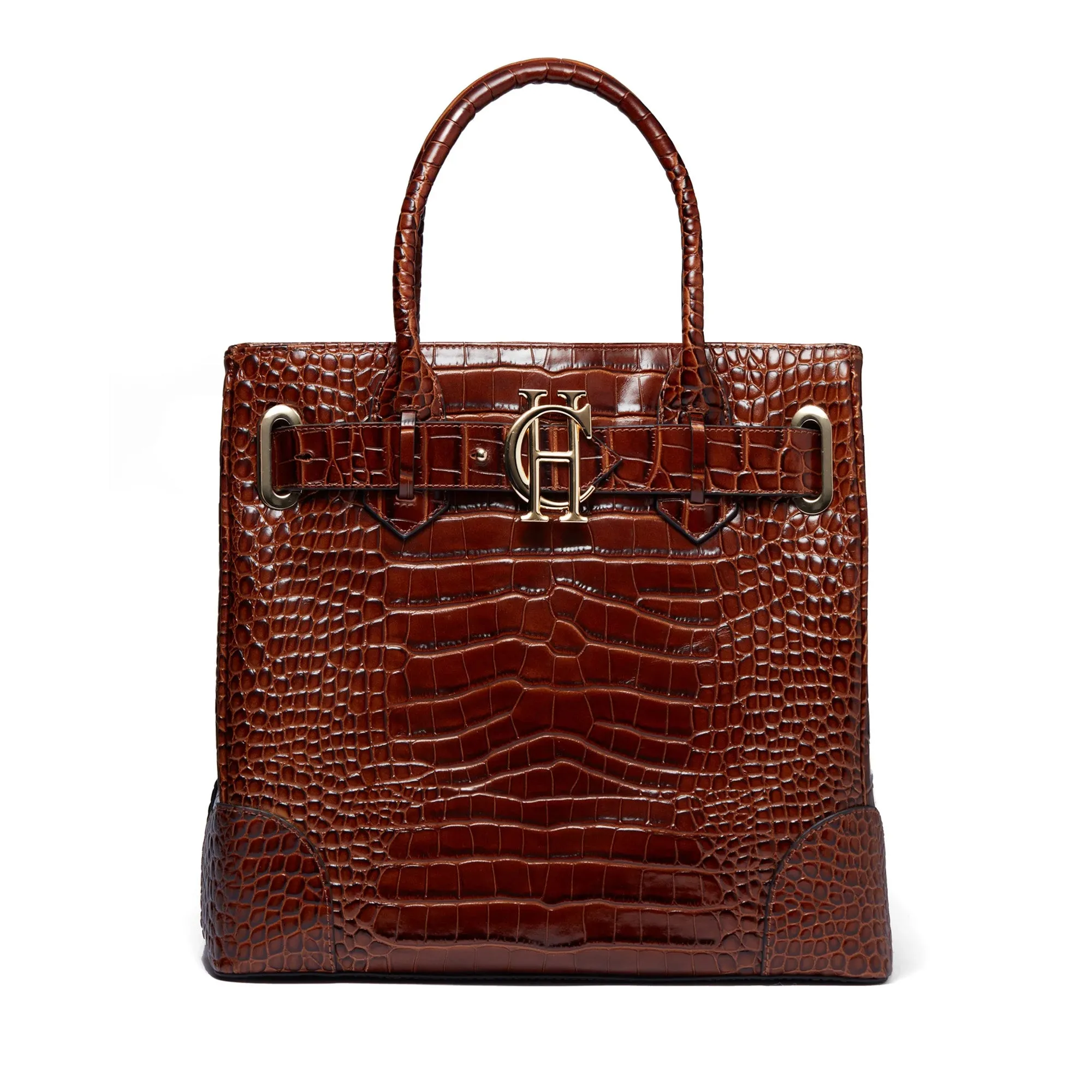 Holland Cooper Brompton Tote - Tan Croc