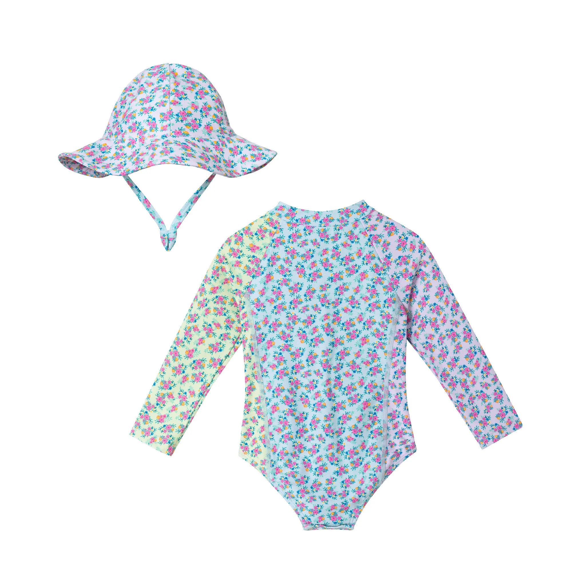 Infant (0-24M) Ls Rashguard & Hat Set | Floral