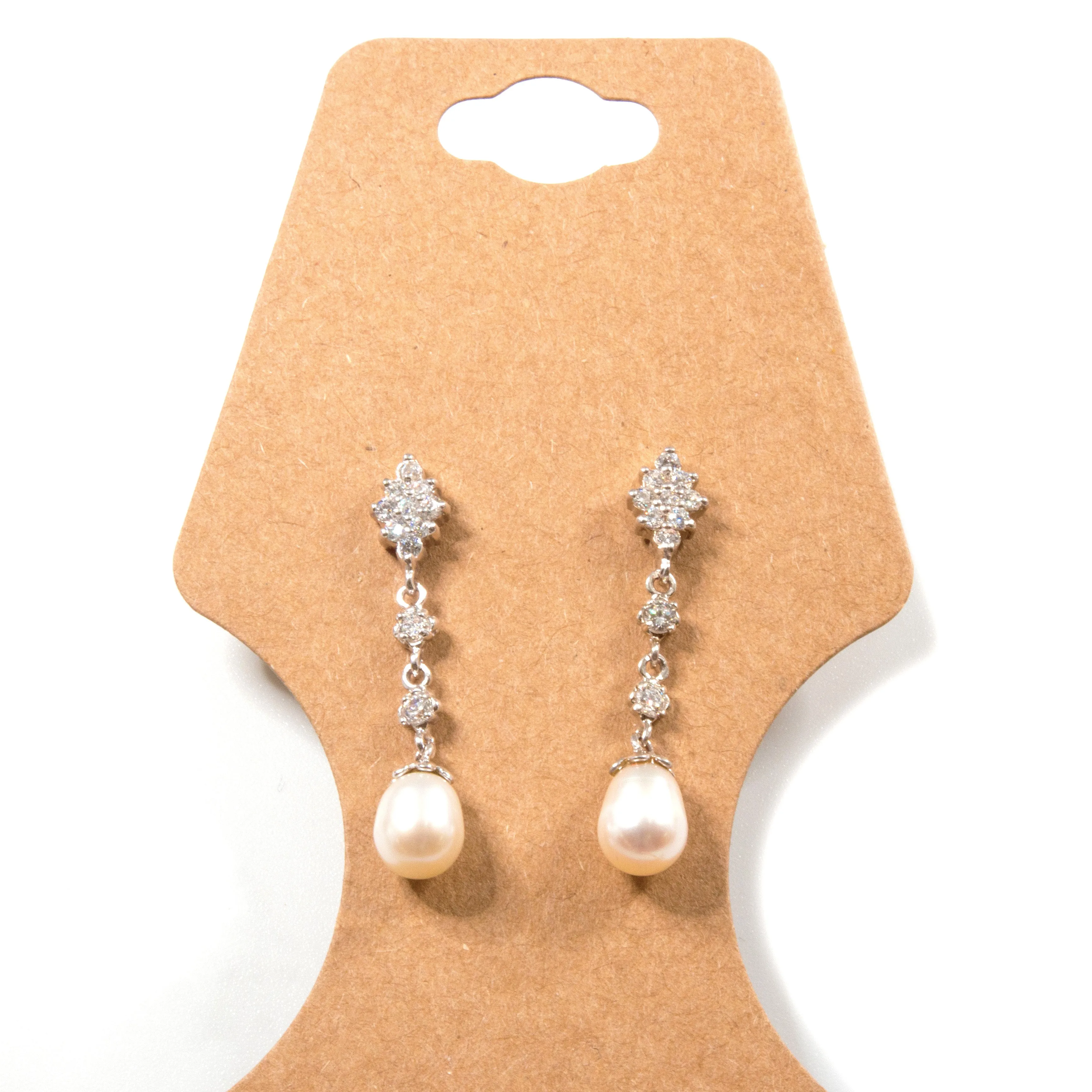 Large Necklace/Bracelet Foldover Cards - 100pcs/pack - (3 color options)