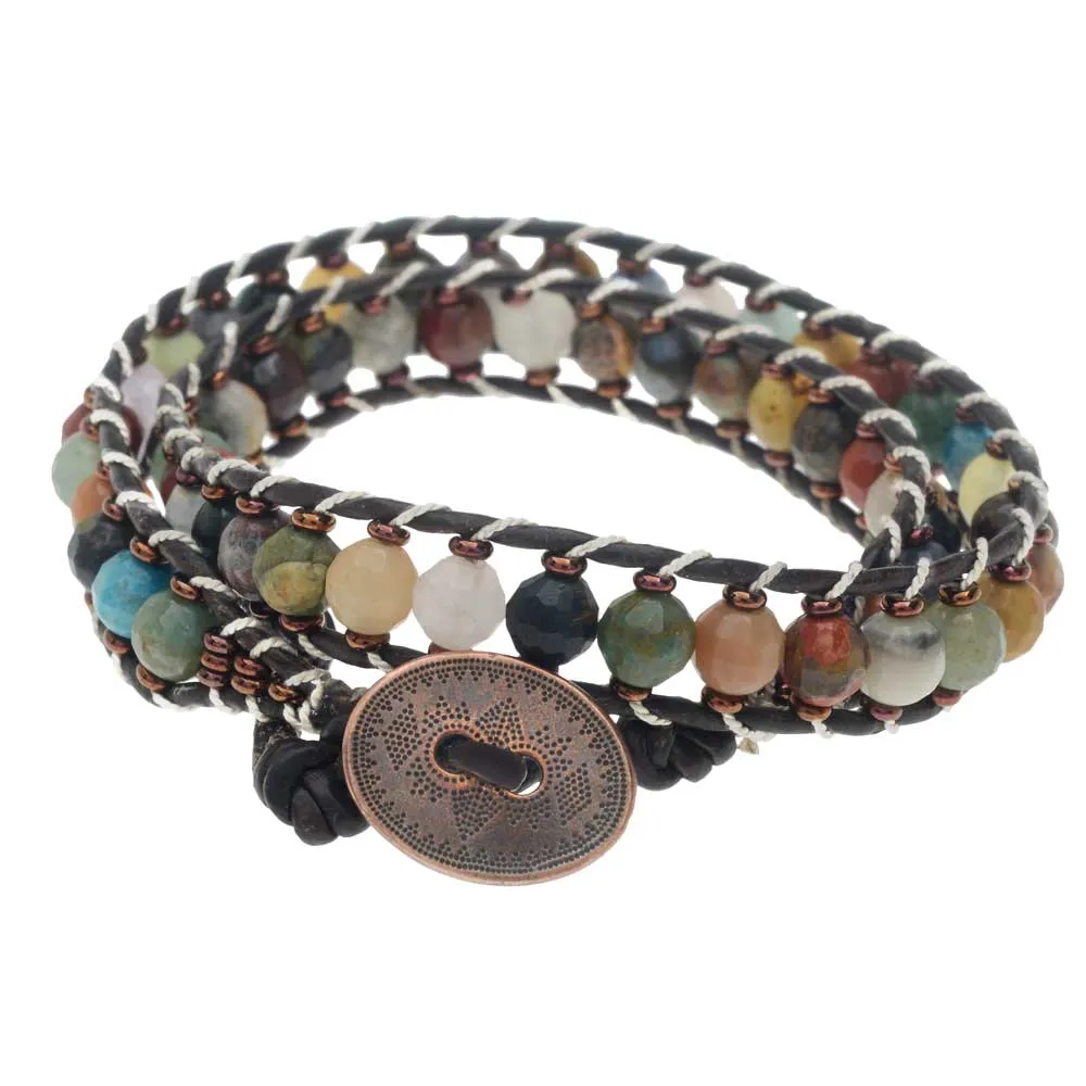 Leather Duo Wrap It Bracelet (Reboot)