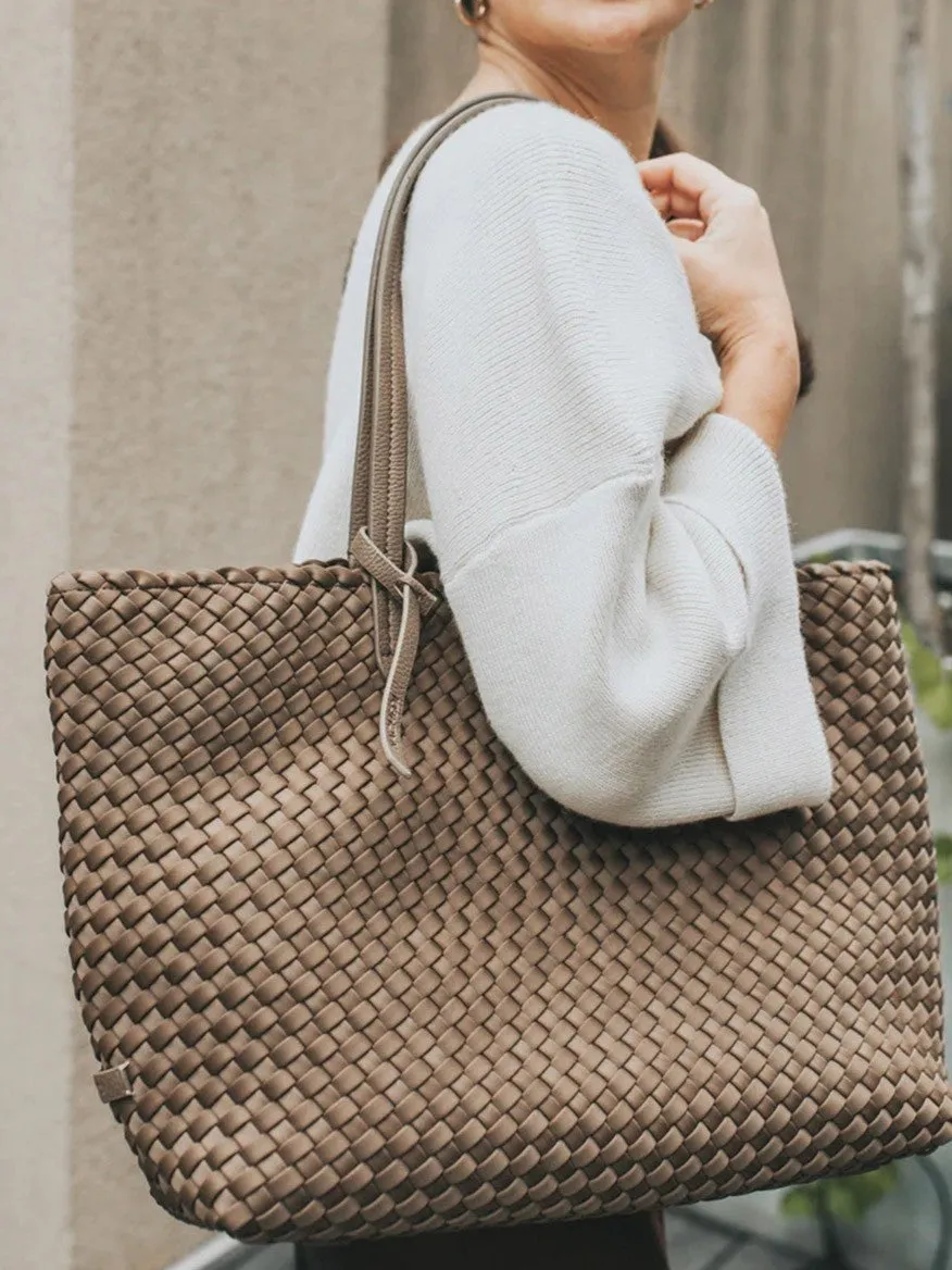 Naghedi Jetsetter Small Tote in Solid Onyx