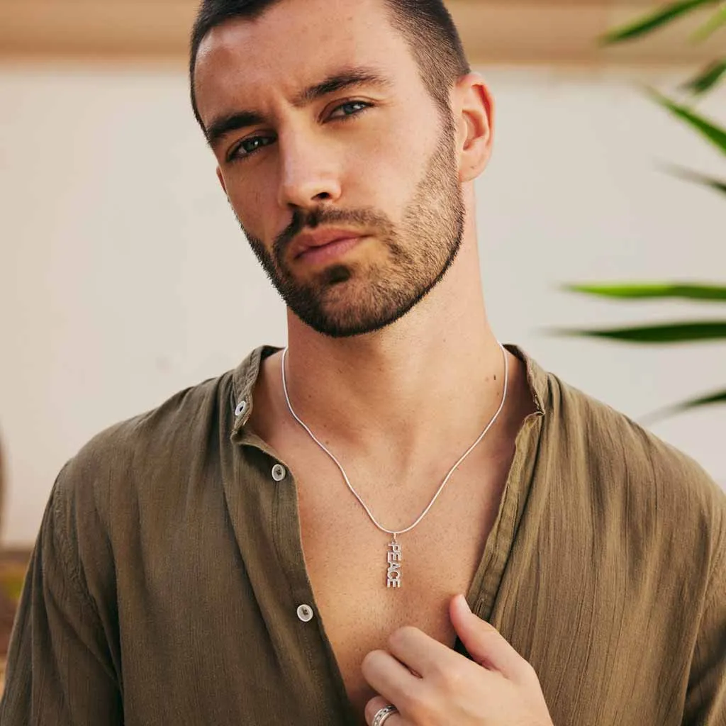 Peace Rocks Men's Necklace