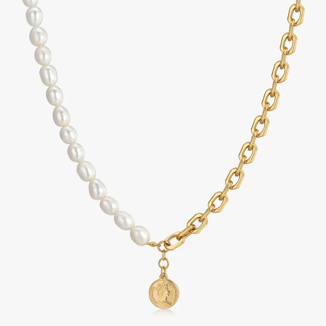 Pendant Chunky Pearl Necklace (Unisex)