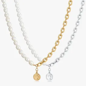 Pendant Chunky Pearl Necklace (Unisex)