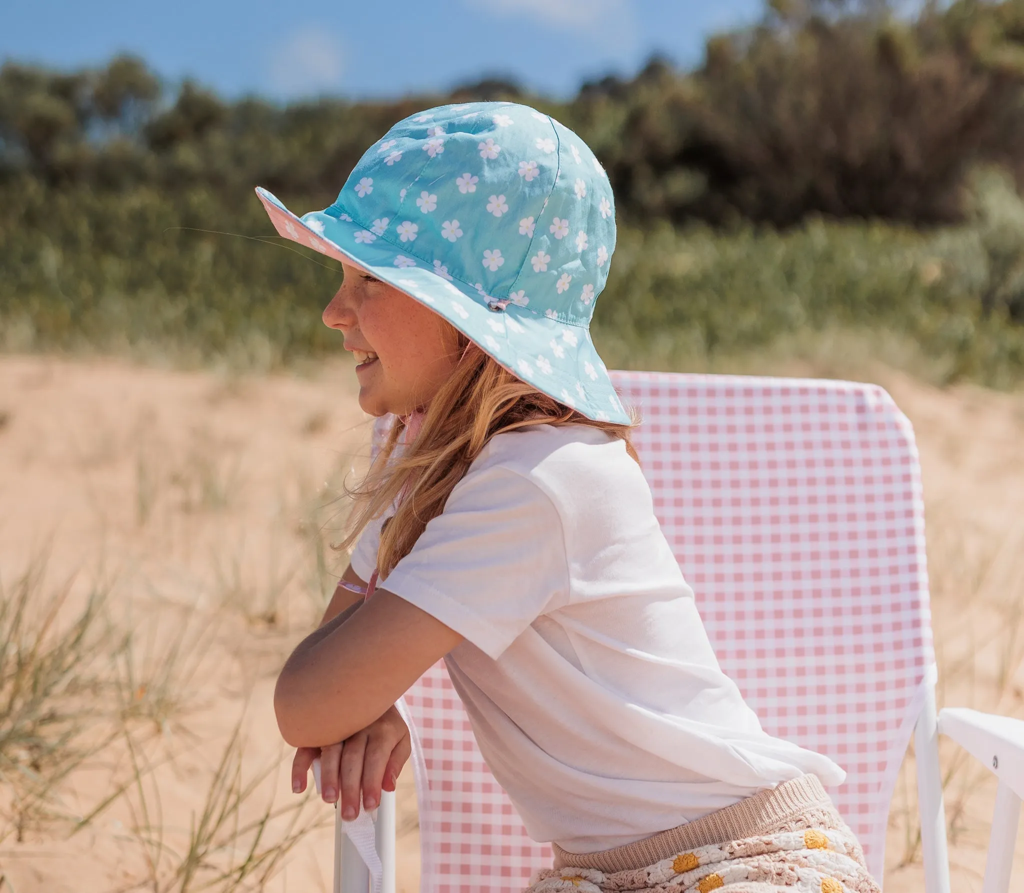 Petunia Reversible Wide Brim Sunhat