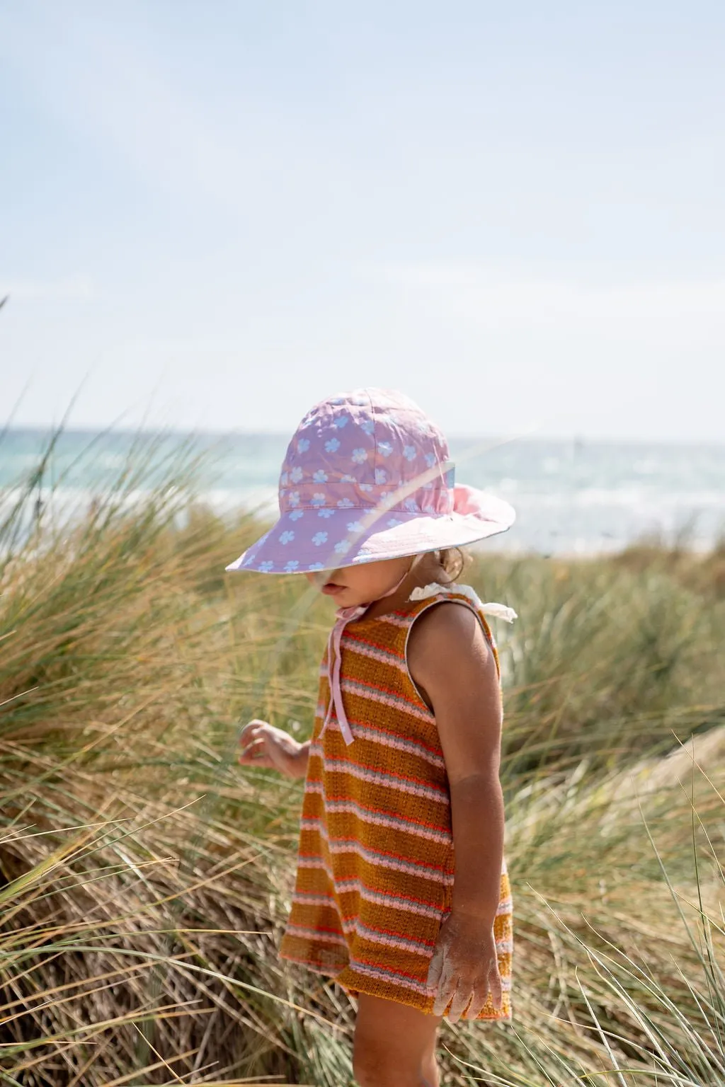 Petunia Reversible Wide Brim Sunhat
