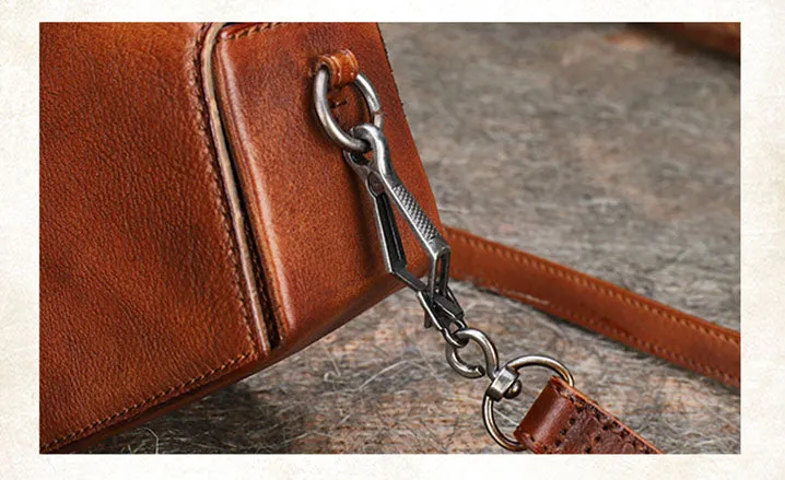 Small Ladies Vintage Leather Clutch Purse With Hand Strap Handbags For Women