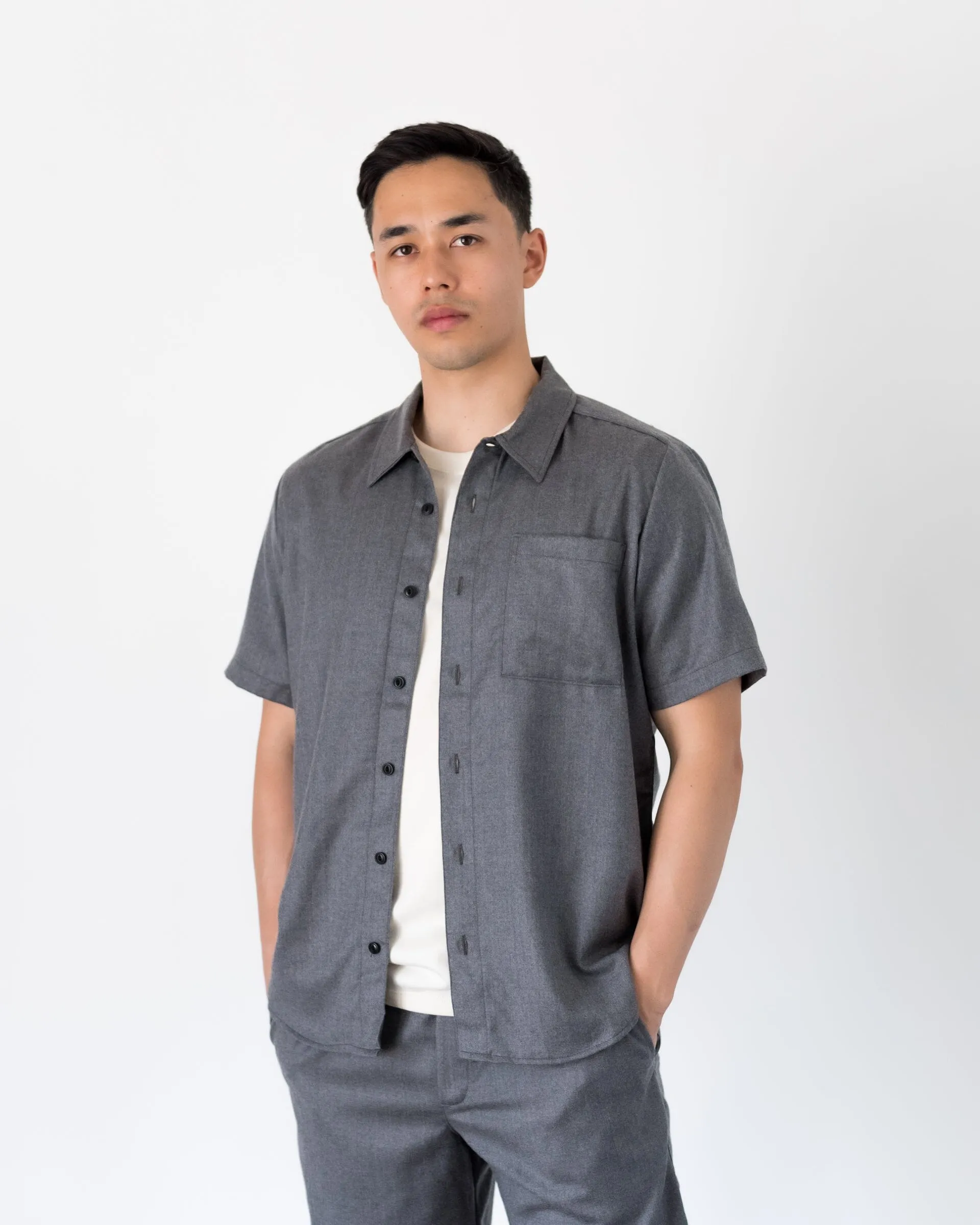 The Light Wool Short Sleeve Shirt