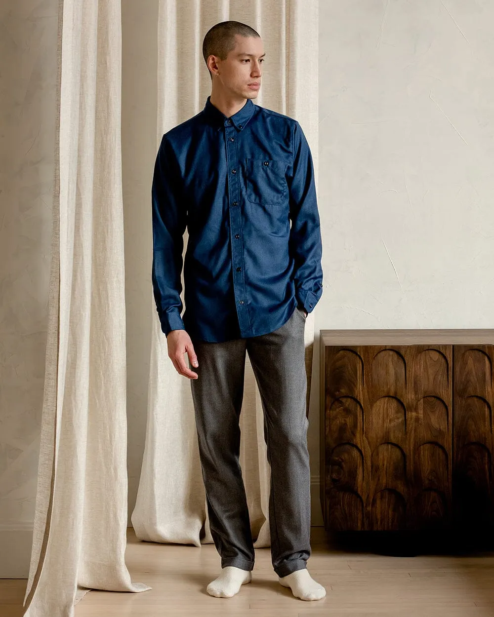 The Mens Light Wool Shirt