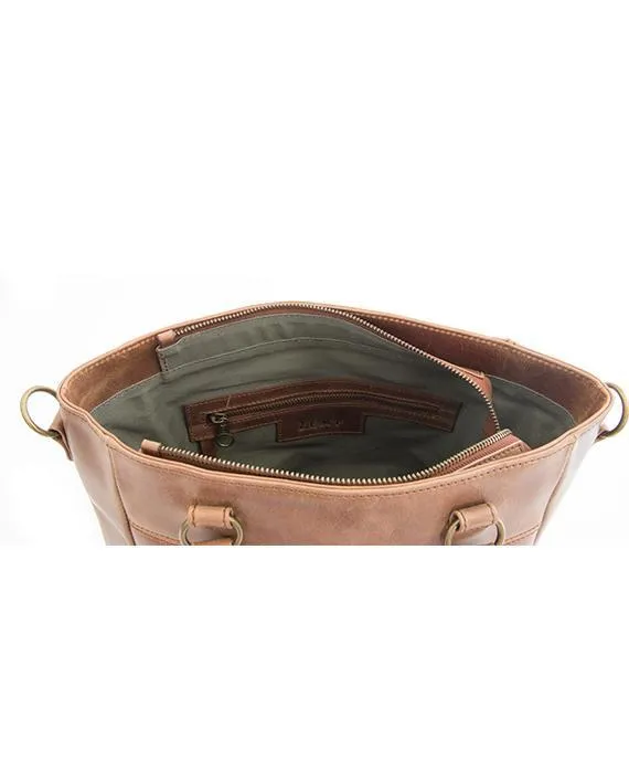 Zemp Paris Grab Handbag | Waxy Tan