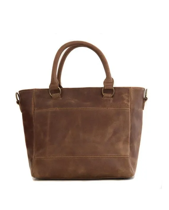 Zemp Paris Grab Handbag | Waxy Tan