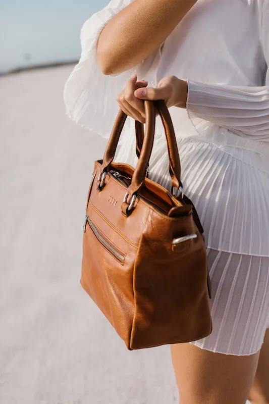 Zemp Paris Grab Handbag | Waxy Tan